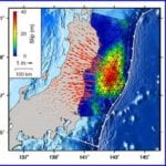 Satellite imagery of the Japanese earthquake