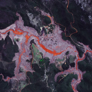 The Bento Rodrigues community and surrounding area prior to the tailings dam failure in September 2015. Image Credit: Daily Overview/DigitalGlobe
