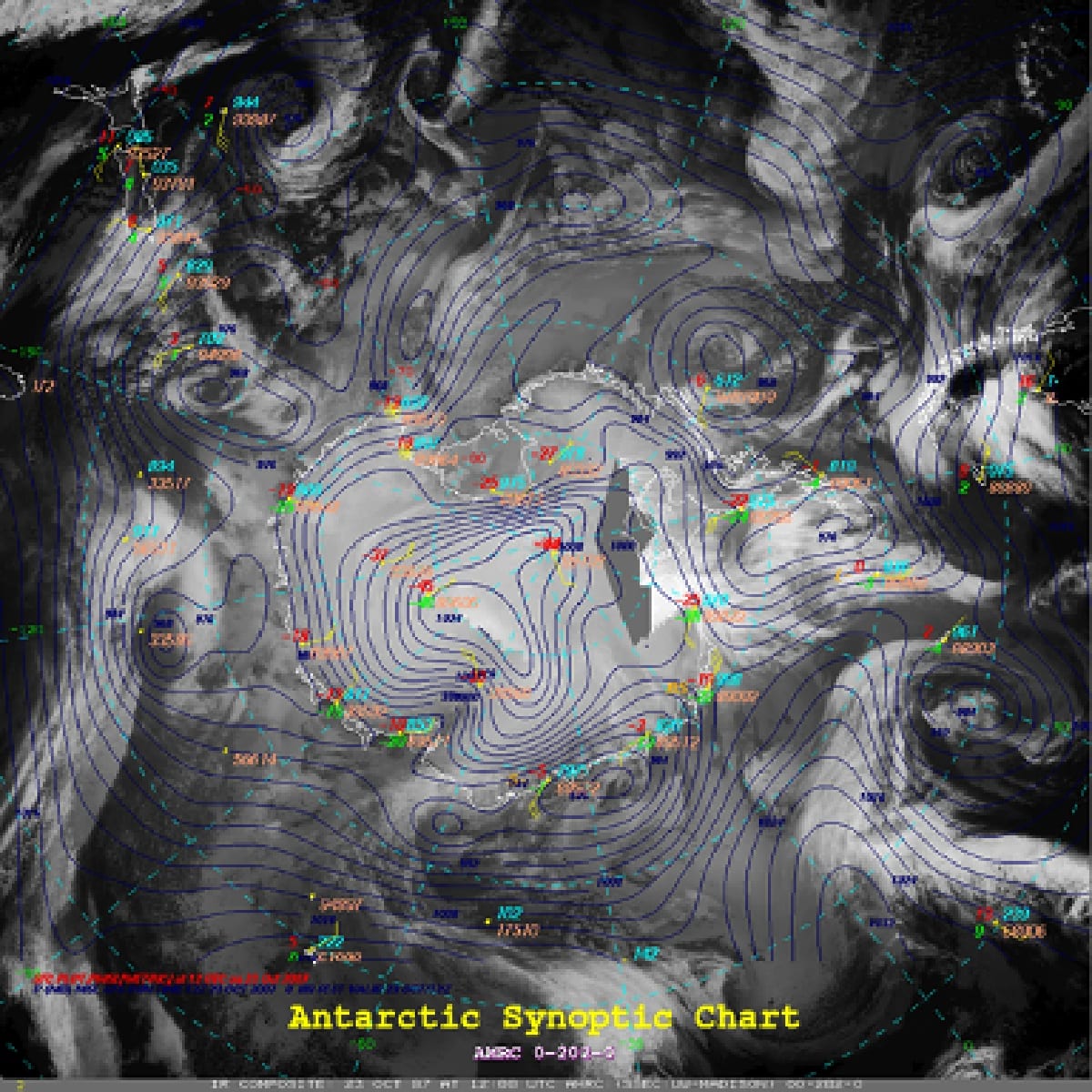Antarctic Synoptic Chart