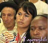 Amazonian people gathered at the conference