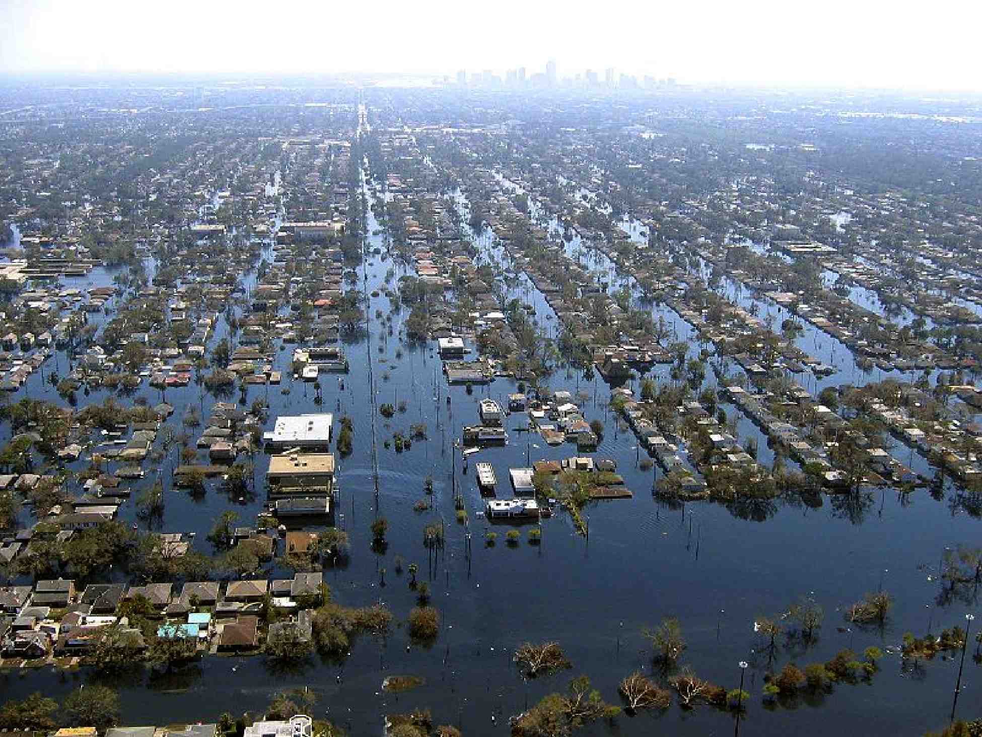 Figure 2: New Orleans, Louisiana, USA post- Hurricane Katrina (2005), the worst hurricane in U.S. history