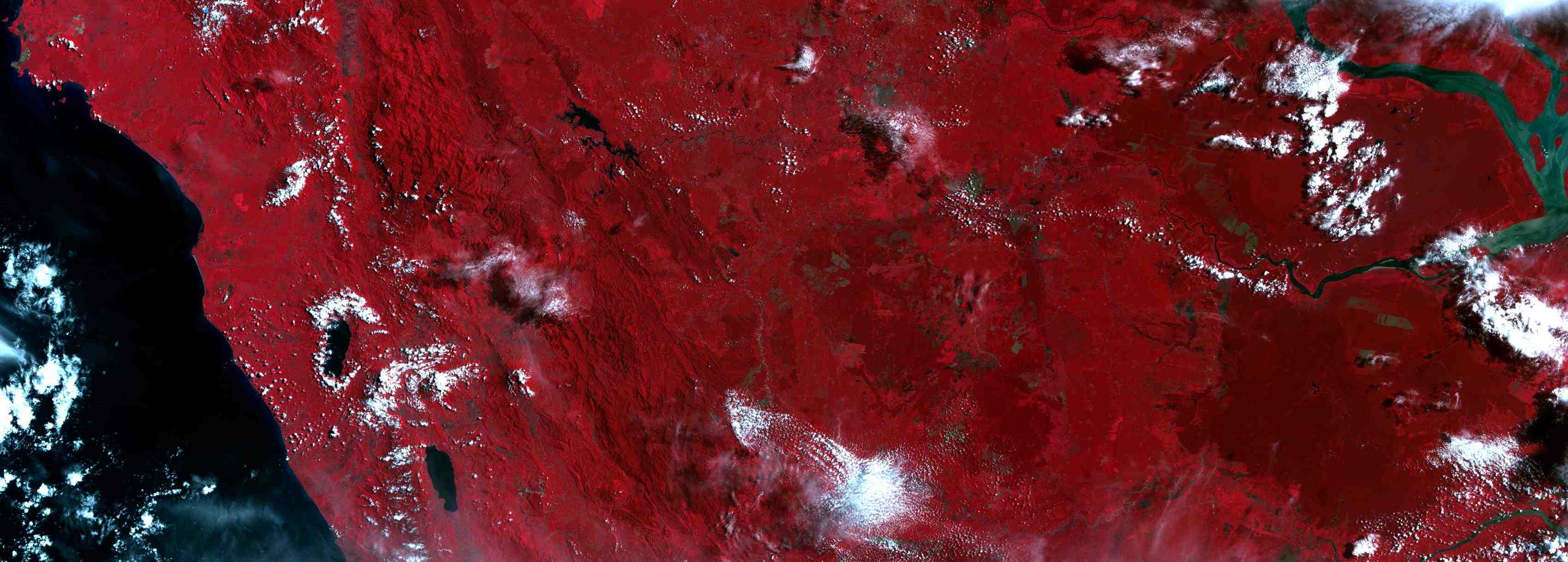 Central Sumatra. UK-DMC-1 satellite image å© 2009 SSTL, all rights reserved, supplied by DMCii.