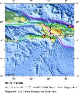 3. Major Tectonic Boundaries: Subduction Zones ÛÒ purple, Ridges ÛÒ red and Transform Faults ÛÒ green.