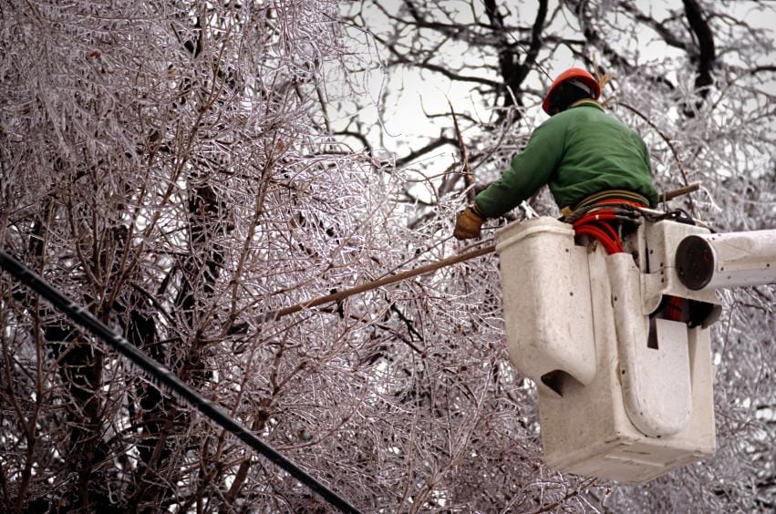2.  Downed power lines are cleared of ice after a winter storm in Minnesota. Today’s grid is focused on outages rather than power quality problems. 