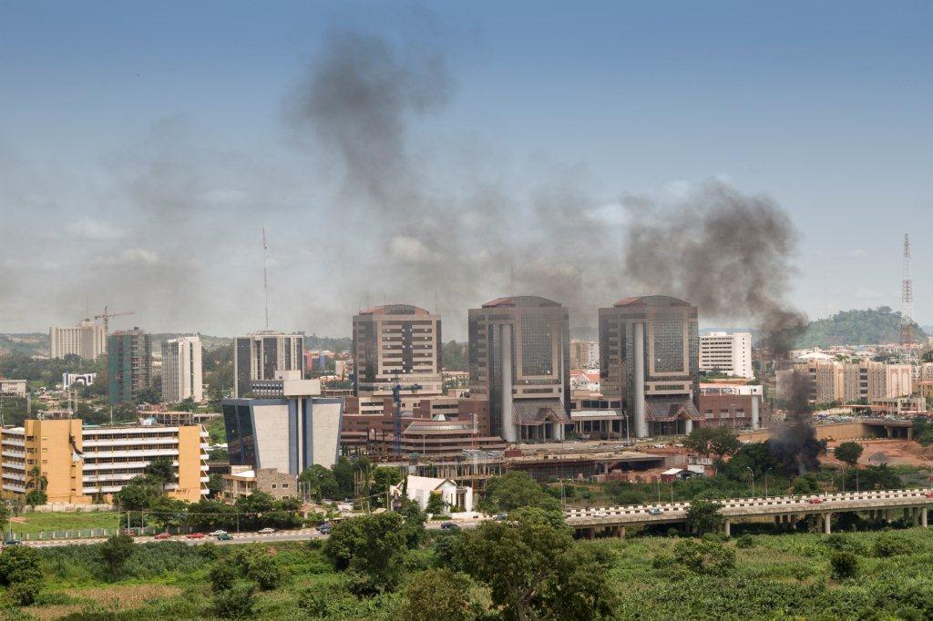 Aerial View of Abuja, Nigeria.