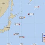 Location of NOAA buoys located near and around Japan. Courtesy NOAA.