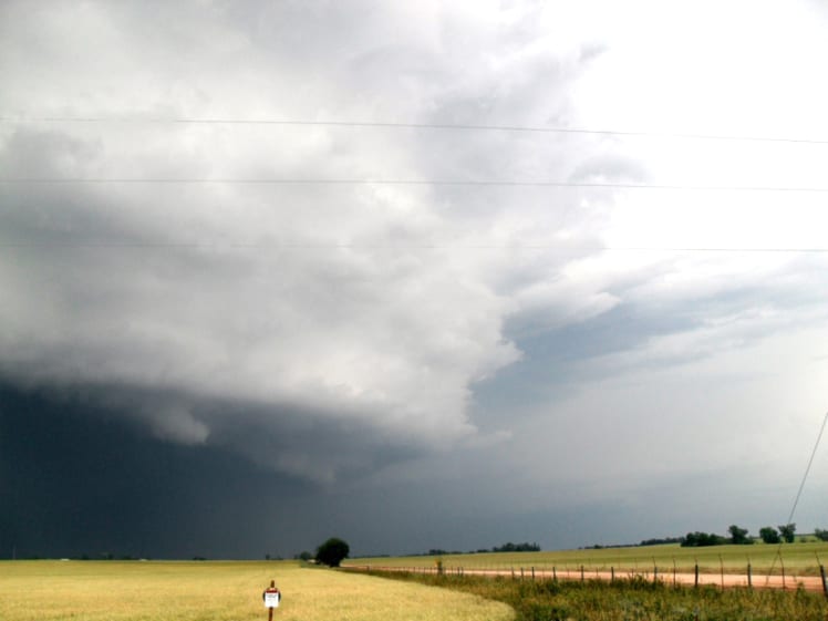 image of a Oklahoma  Mesocyclone   Photo credit : Tom Windsor /Windphoto.com