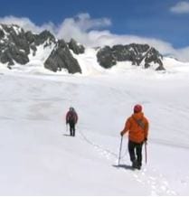 Screenshot from Earth: An Operator's Manual showing Alley in Greenland's glaciers