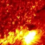 Image of a sun flare