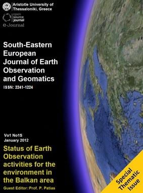 Cover issue of a new scientific e-journal covering all of the Earth Observation societal benefit areas in South Eastern Europe 