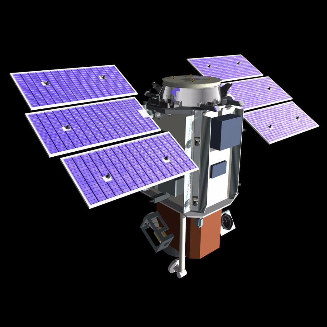 Illustration of the Quickbird satellite