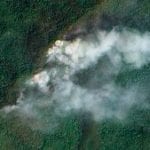 Satellite image of smoke in Thailand. Credit: NASA EO