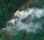 Satellite image of smoke in Thailand. Credit: NASA EO