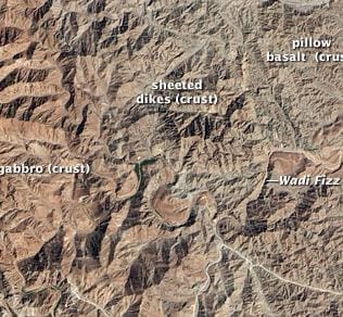 Satellite image of Oman. Credit: NASA