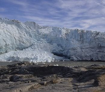 Image of Greenland's Russell Glacier, seen in 1990. Veronique Durruty/Gamma-Rapho/Getty Images