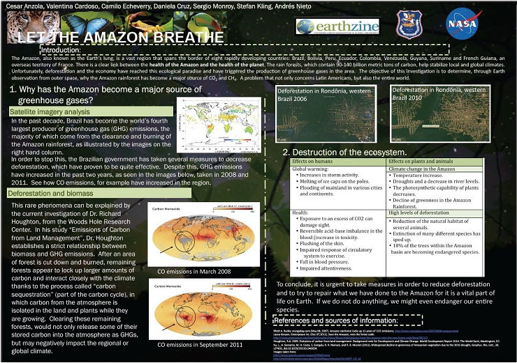 SGS Earth Observation project Ecosystems theme poster