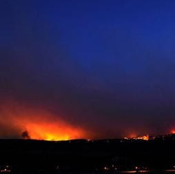 The Waldo Canyon wildfire, which started on Saturday, is the most serious of dozens of wildfires across the American west. Photograph: Reuters