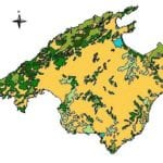 Map of forests in the balearic islands, 2006. LP