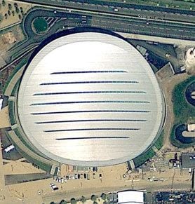 Satellite imagery of 2012 Olympics stadium. Credit: Google Earth