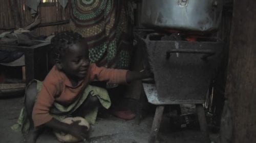 Screenshot of charcoal burning in Mozambique. Source: Vimeo.