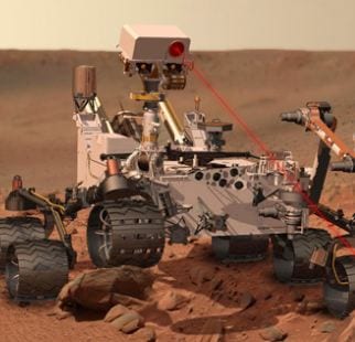 Illustration of the new Mars rover Curiousity. Illustration: JPL/Caltech/NASA