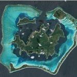 Satellite image of Bora Bora. Credit: Astrium Services