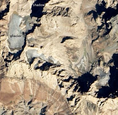 Satellite imagery of Turkish glaciers. Credit: NASA Earth Observatory