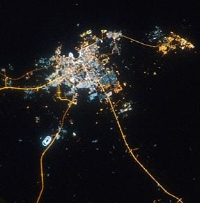 Image from space of Qatar. Credit: NASA