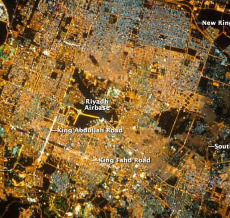 Satellite image of Riyadh. Credit: NASA Earth Observatory