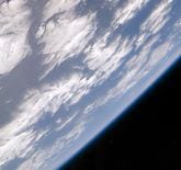 Image of the Earth's atmosphere from space. Credit: BBC