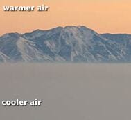 Photography of inversion in Salt Lake City, Utah air. Credit: The Li Family/Flickr