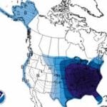 Temperature map of the United States. Credit: NOAA