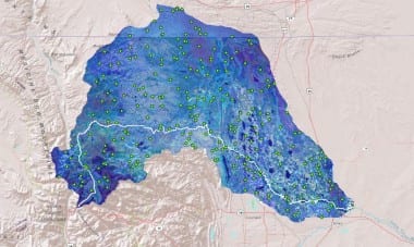 Imagery of Colorado's Cache La Poudre watershed. Credit: DEVELOP