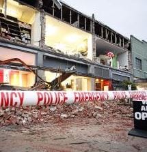 Image of an earthquake damaged building. Credit; Getty Images.