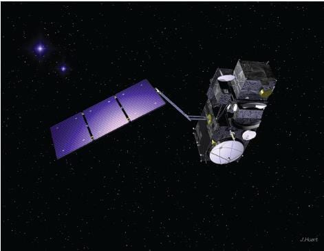 Illustration of the Sentinel-3 satellite, developed by ESA for the Copernicus program. Image Credit: ESA.