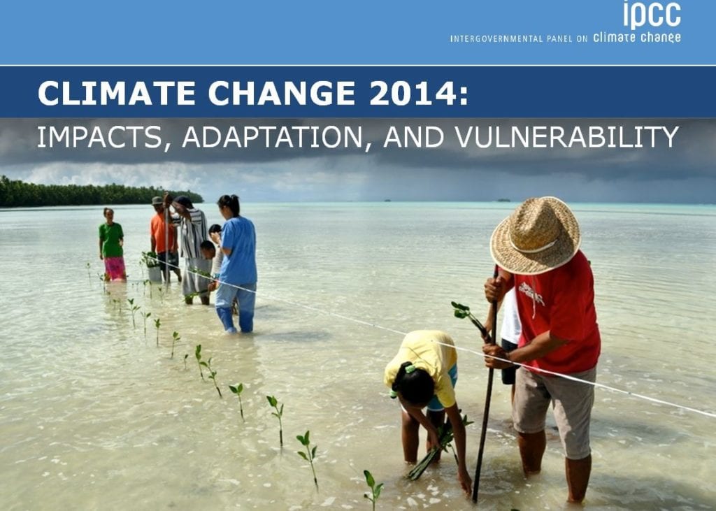 From a presentation on “Climate Change 2014: Impacts, Adaptation, and Vulnerability, Volume I.” Image Credit: IPCC Working Group 2, AR5.