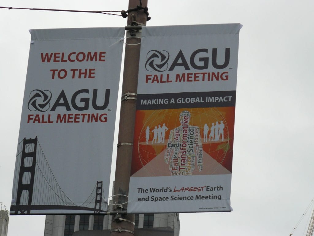 Welcome Sign at AGU