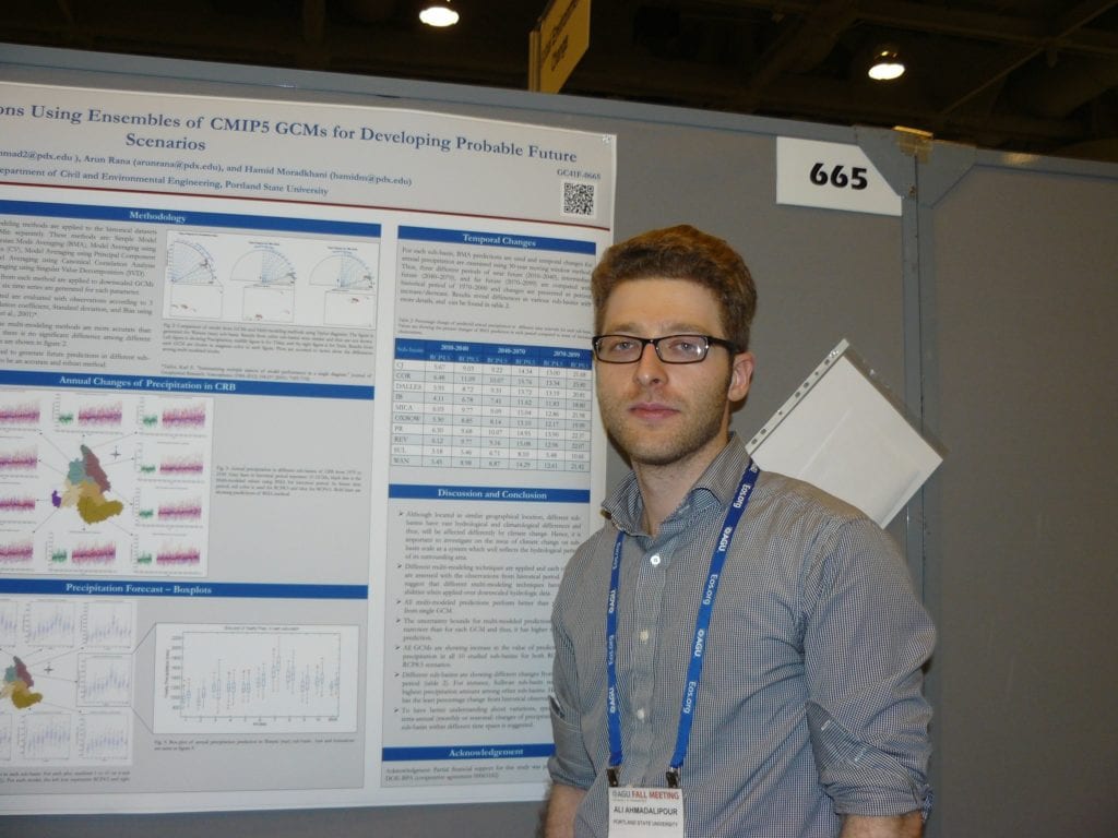 Ali with his poster on GCM's