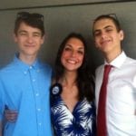 Rachel (center) with her brothers, Harrison (left) and Ian (right). Image Credit: Rachel Gaal 