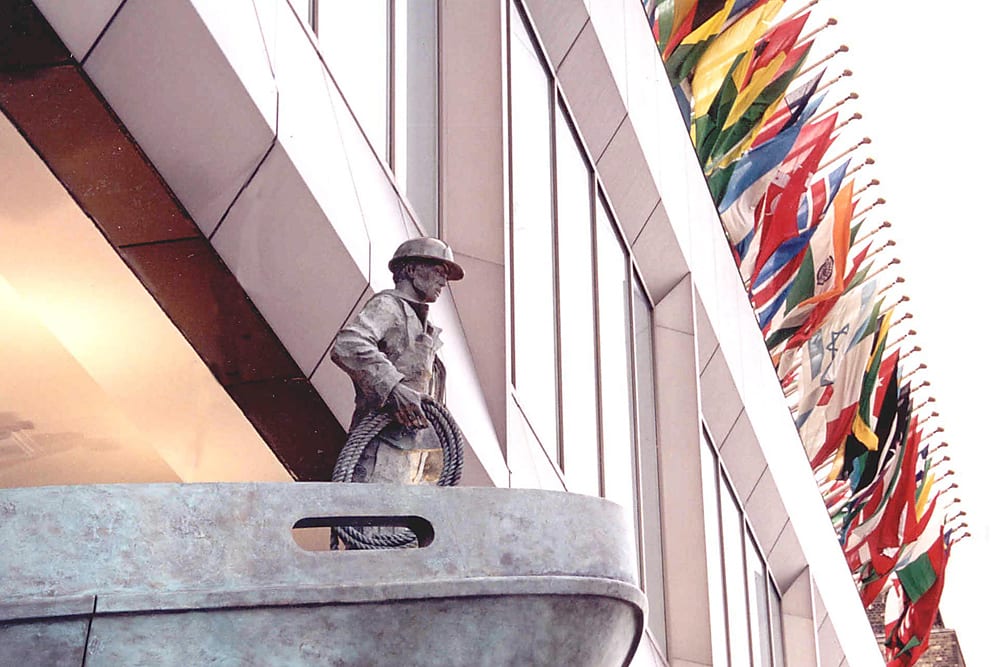 At the International Maritime Organization headquarters in London. Image Credit: IMO