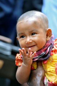 A child in Bangladesh. Credit: UN/Mark Garten