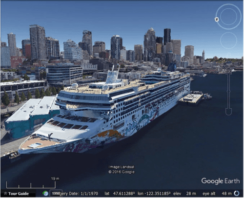 yachts on google earth