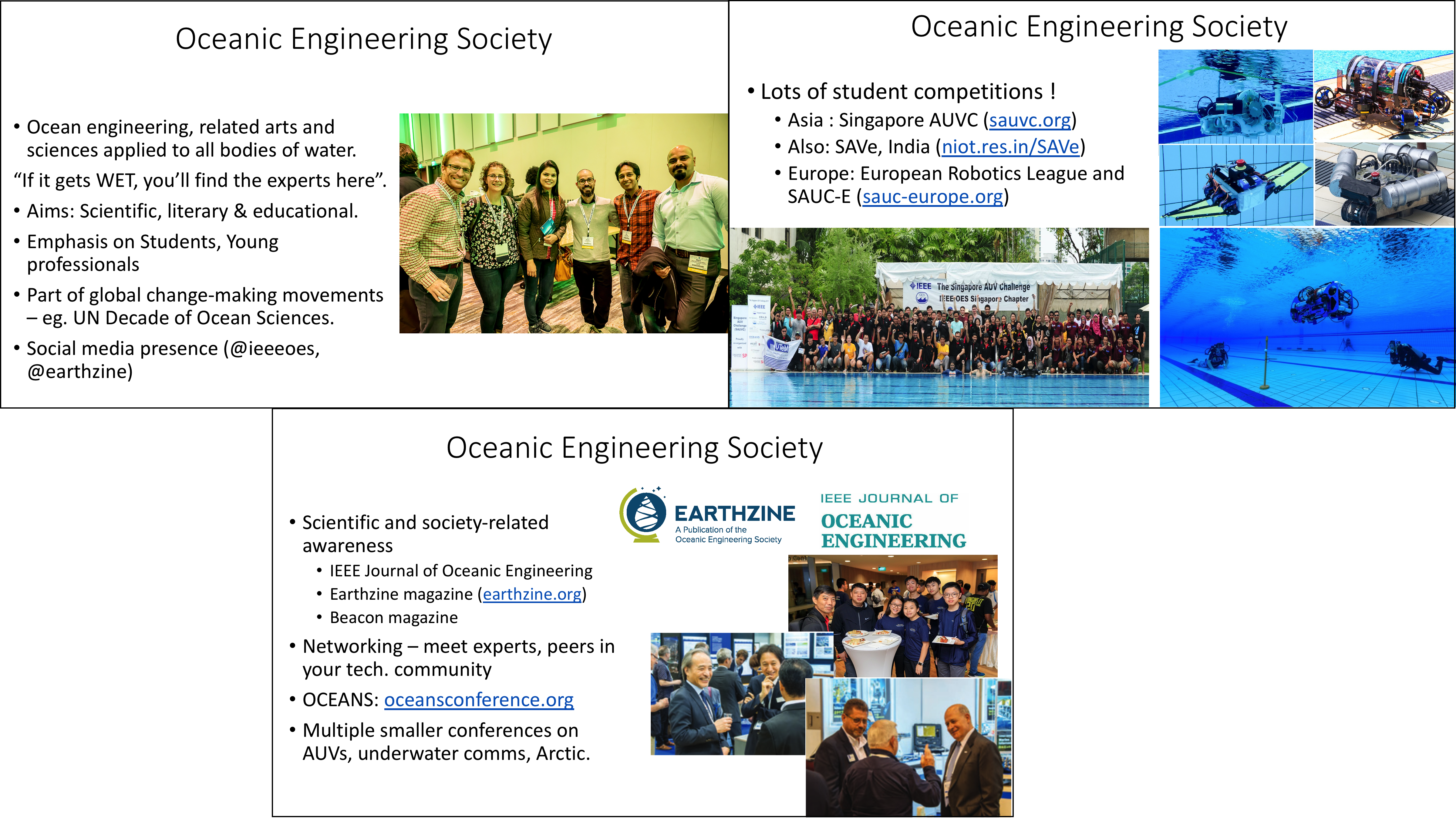 Some of our slides on OES activities