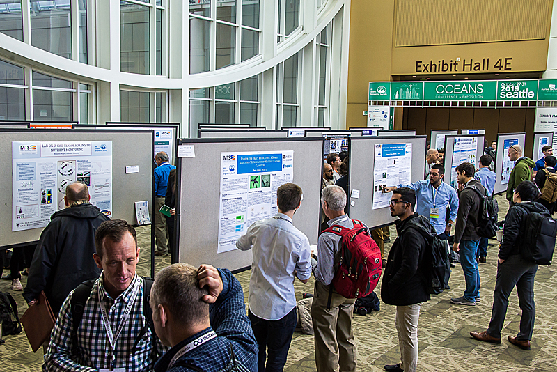 The Student Poster competition at Seattle saw heavy engagement between the students and the attendees