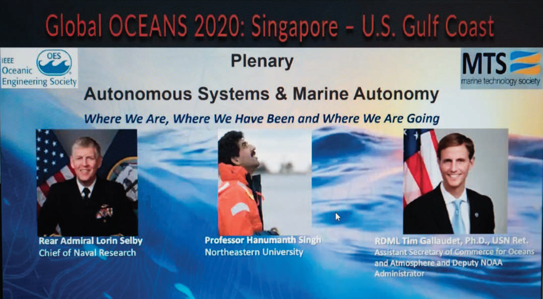 Plenary on Autonomous systems and marine autonomy